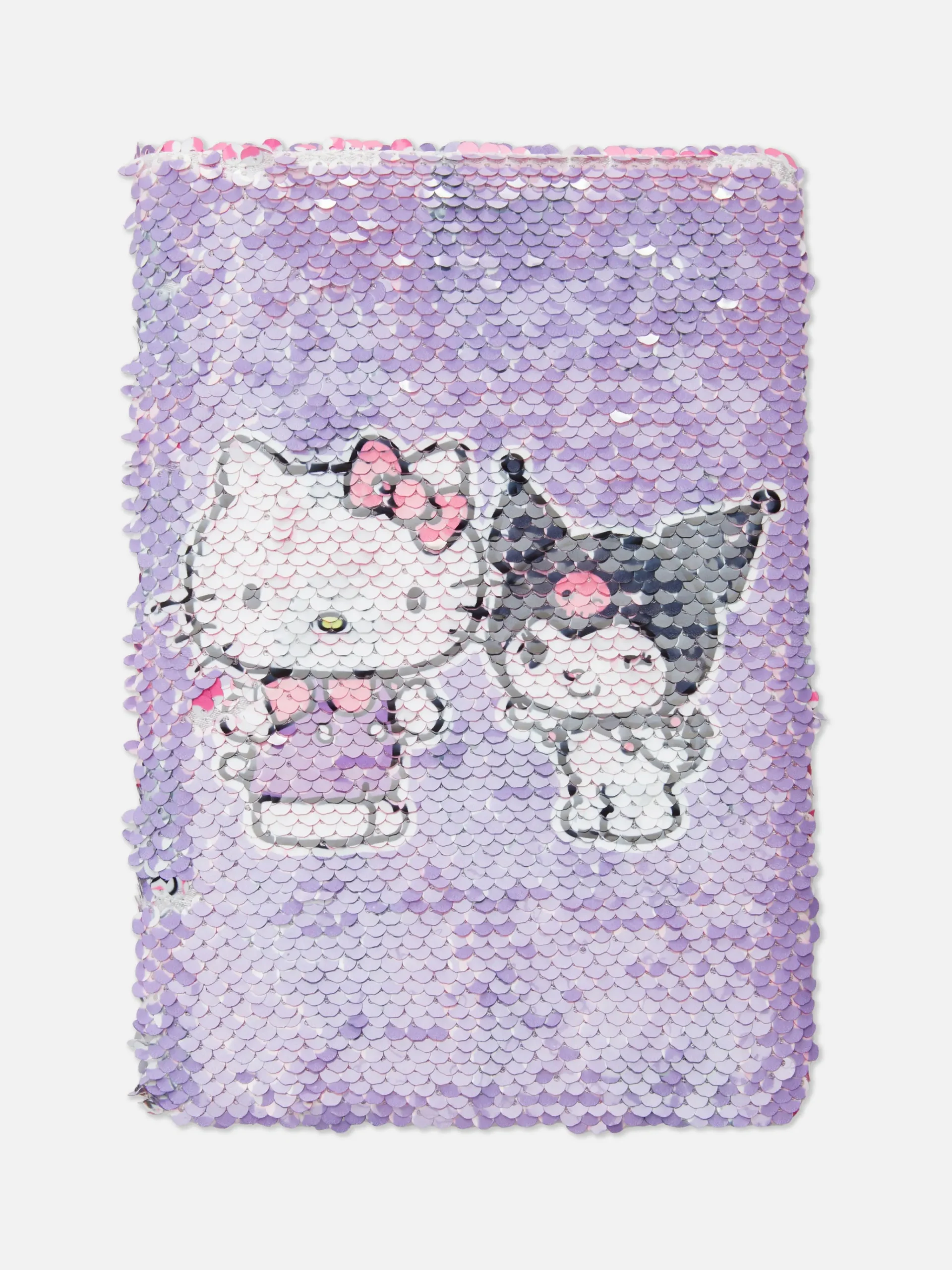 A5 Hello Kitty And Kuromi Reversible Sequin Notebook|Primark Outlet