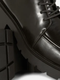 Apron Toe Laced Ankle Boots|Primark Outlet
