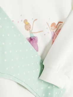 Ballerina Sweatshirt And Polka Dot Leggings Set|Primark