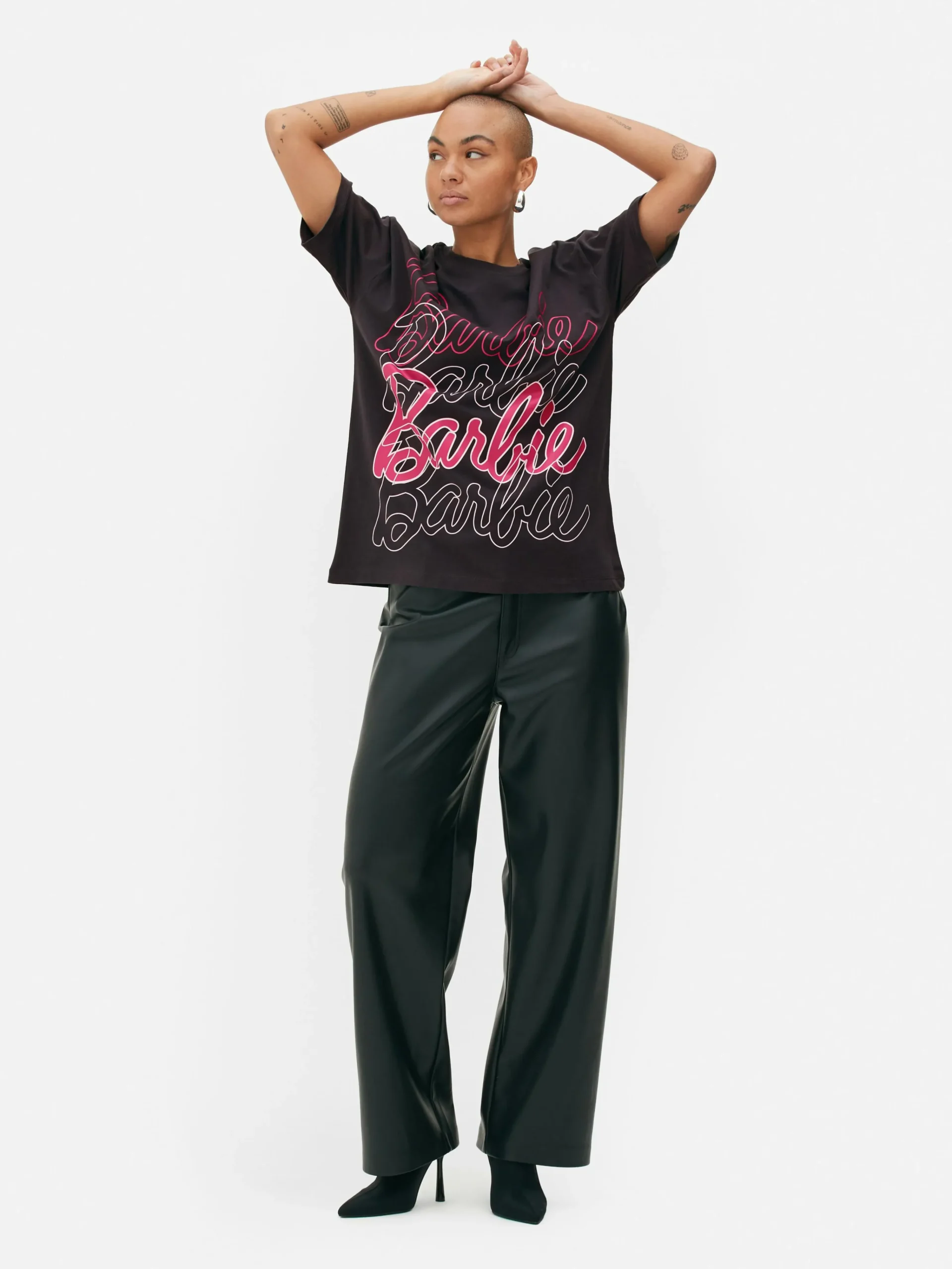 Barbie Logo Oversized T-Shirt|Primark Sale