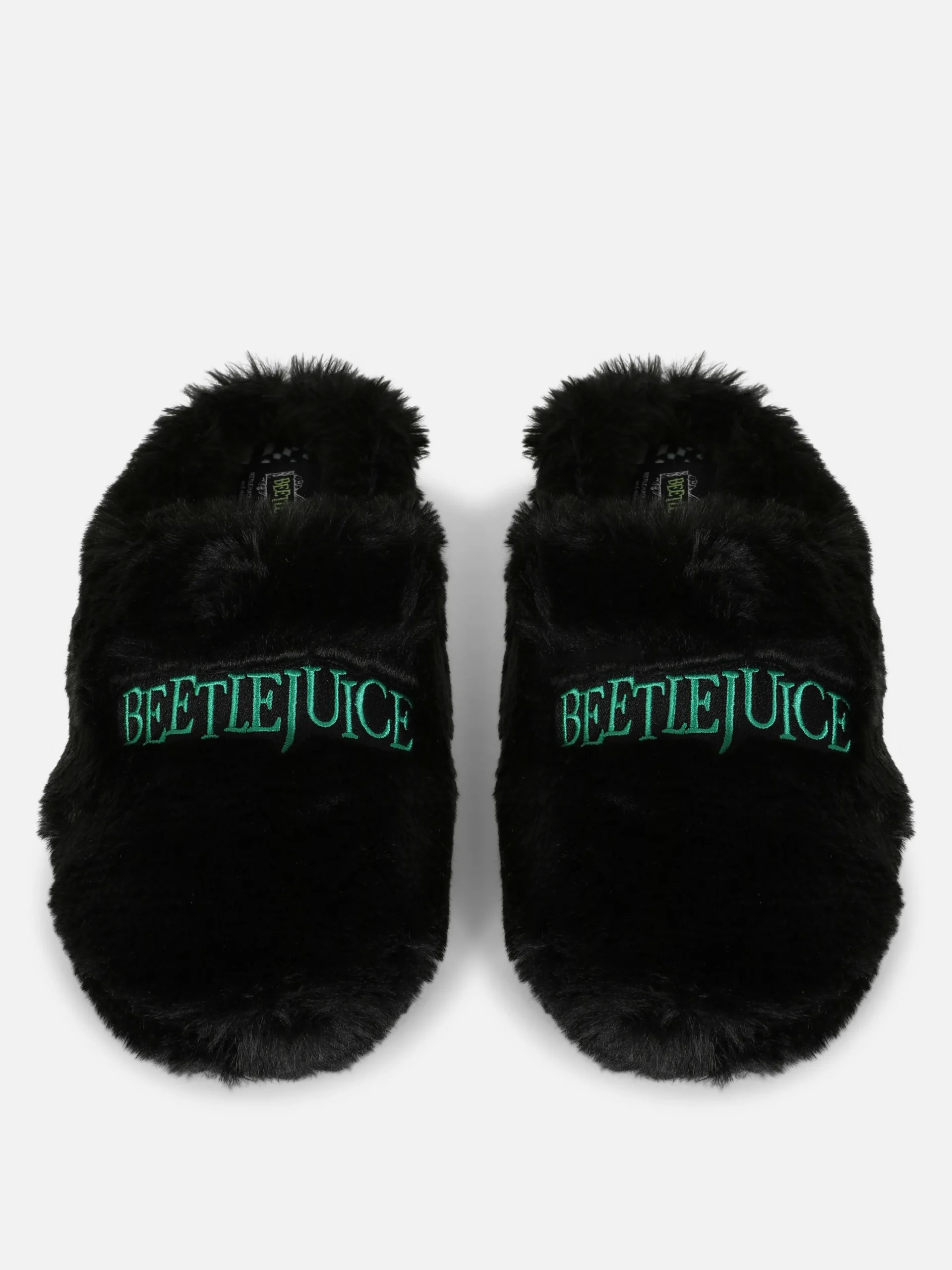 Beetlejuice Fluffy Mule Slippers|Primark Outlet