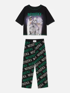 Beetlejuice Logo Pajama Set|Primark Outlet