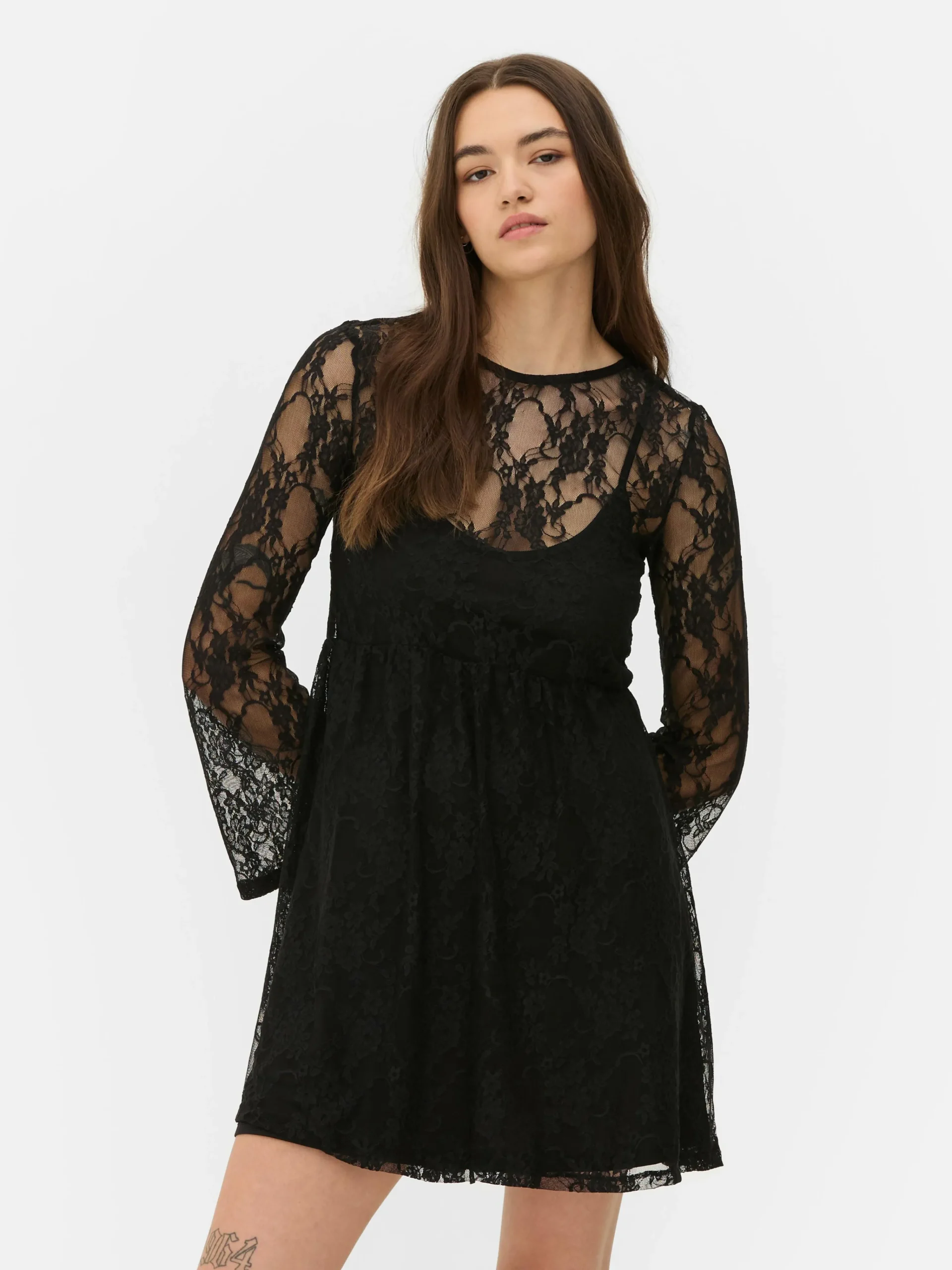 Beetlejuice X Colleen Atwood Lace Mini Dress|Primark Discount