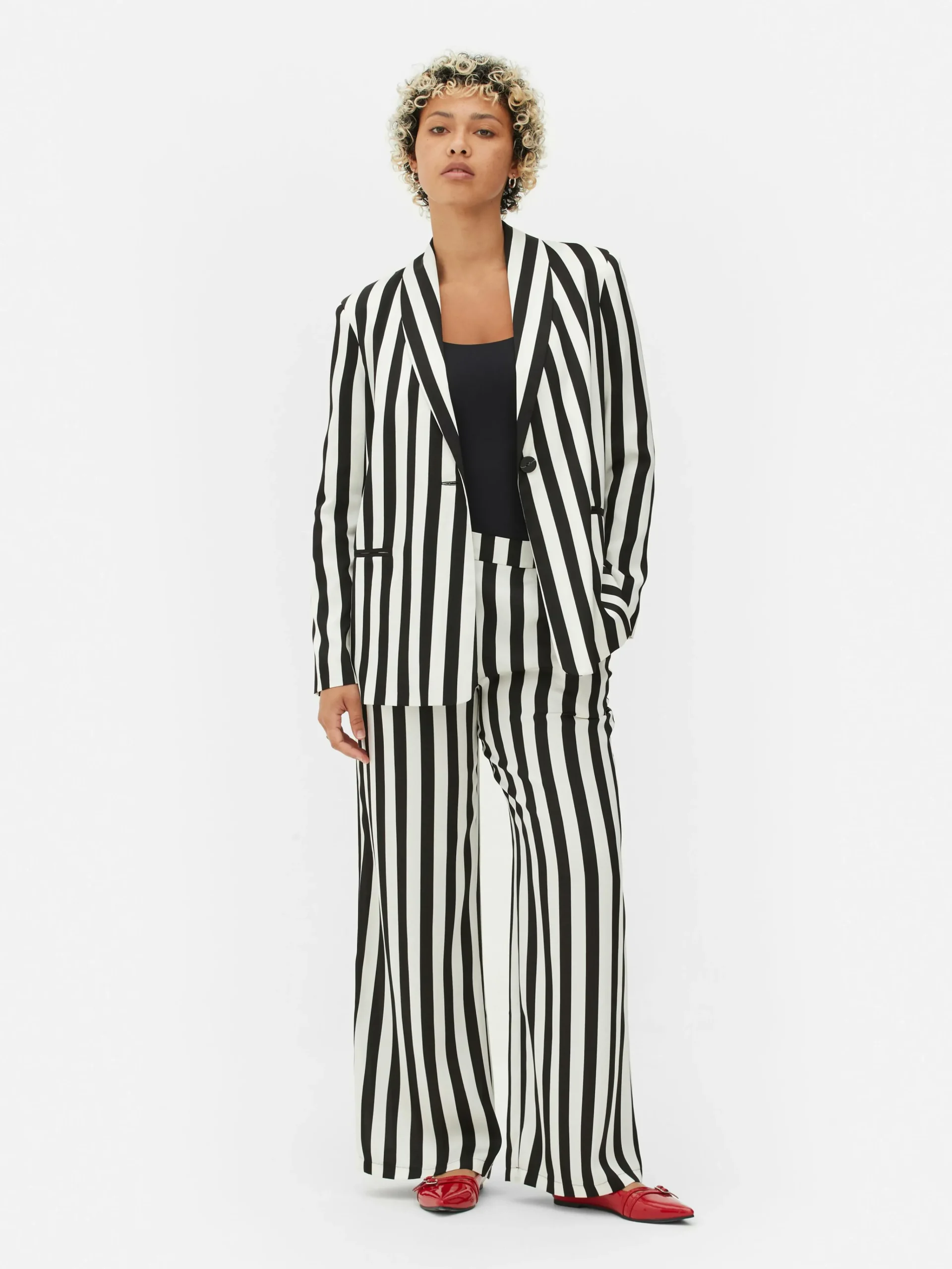 Beetlejuice X Colleen Atwood Striped Blazer|Primark Hot
