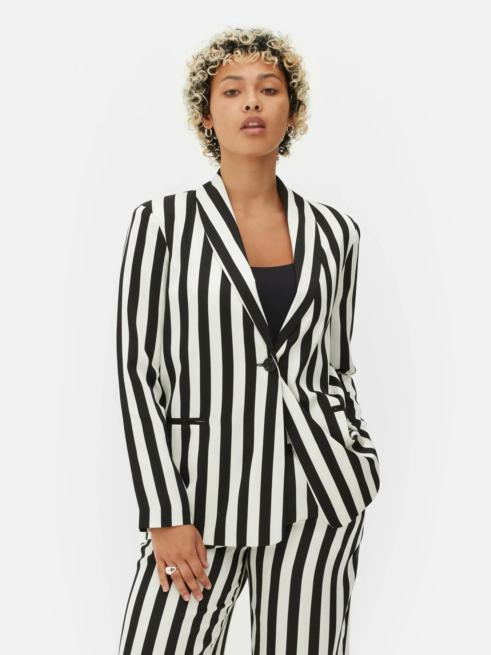 Beetlejuice X Colleen Atwood Striped Blazer|Primark Hot