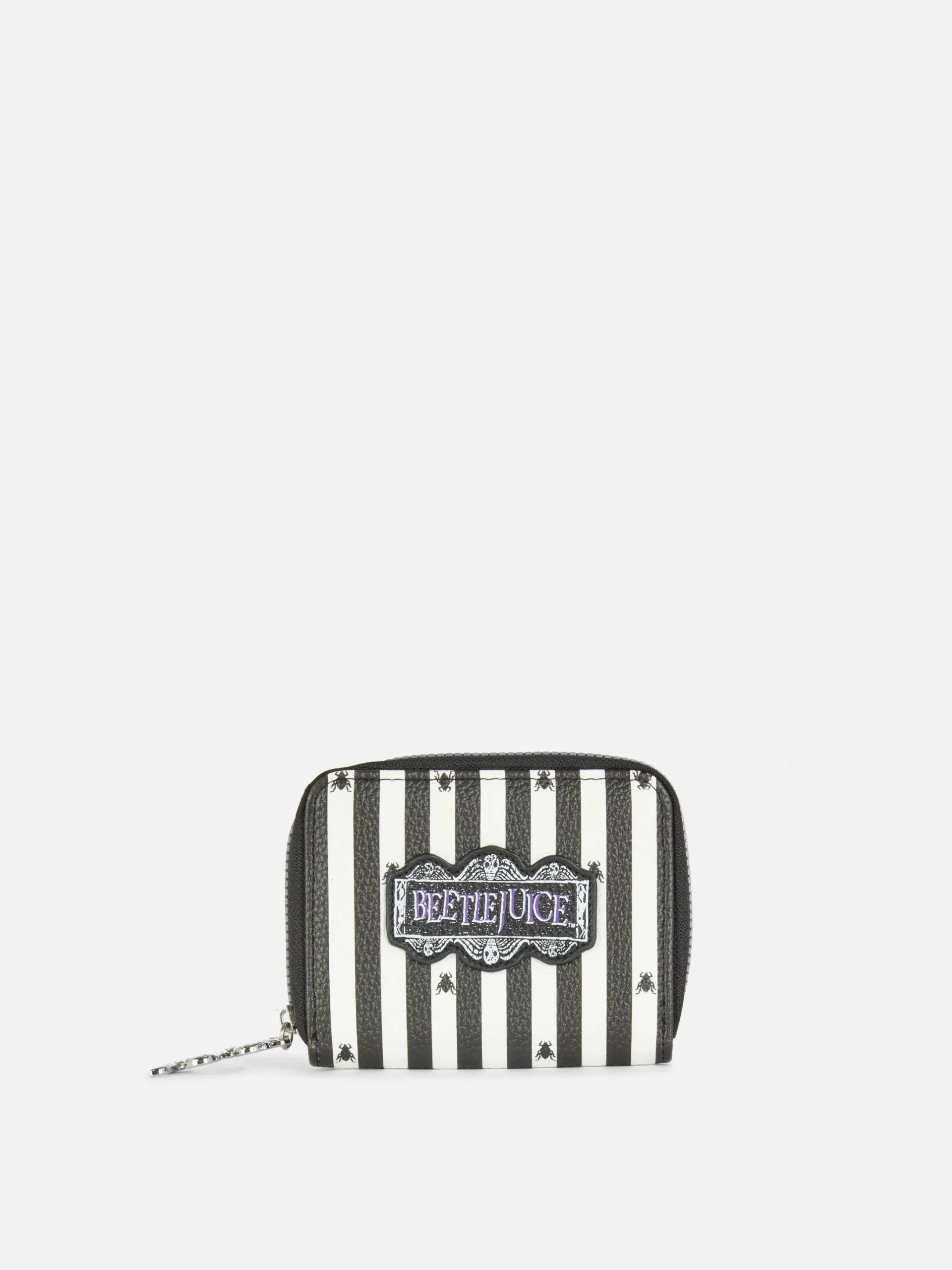 Beetlejuice Zip-Up Purse|Primark New