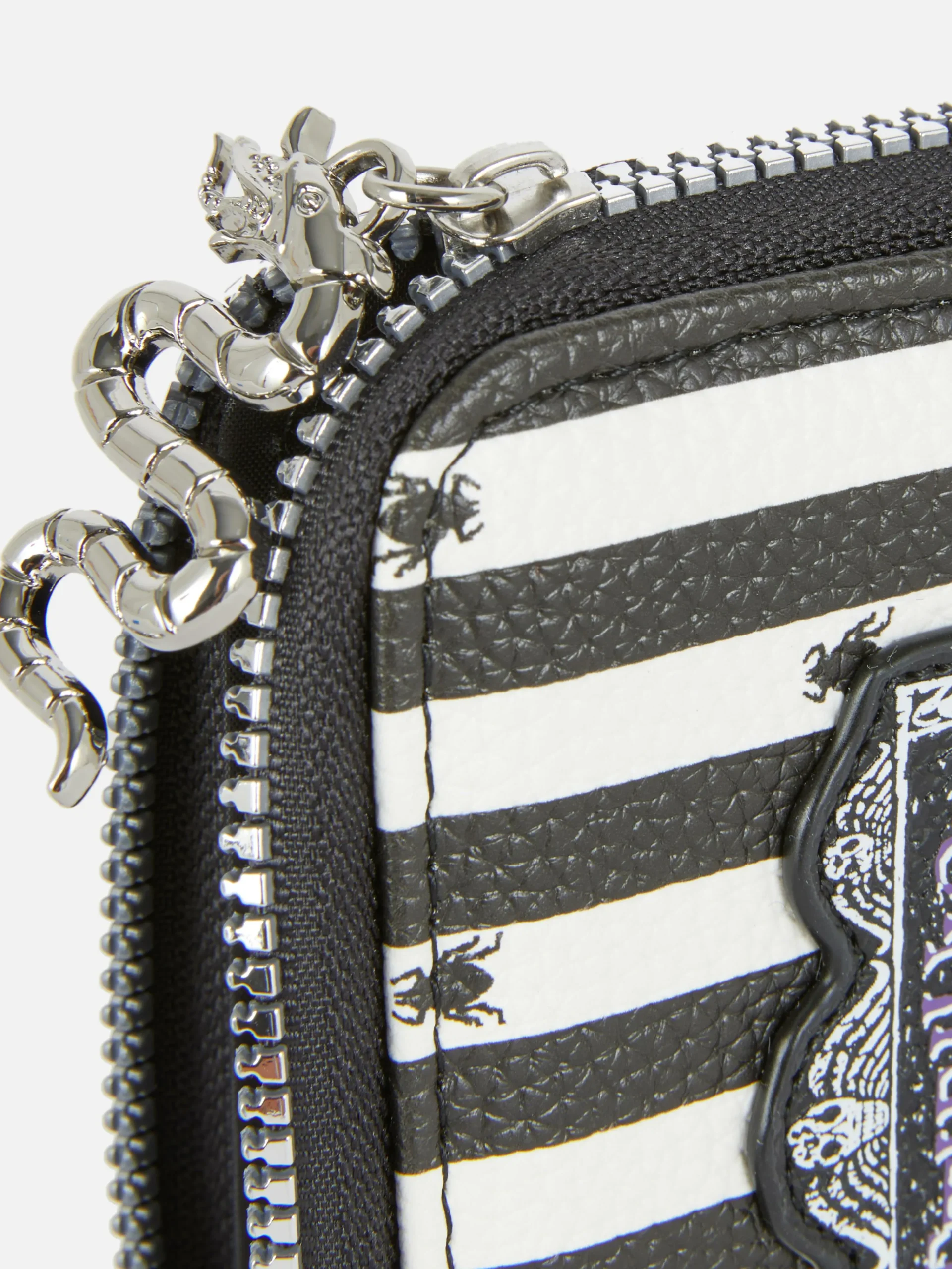 Beetlejuice Zip-Up Purse|Primark New