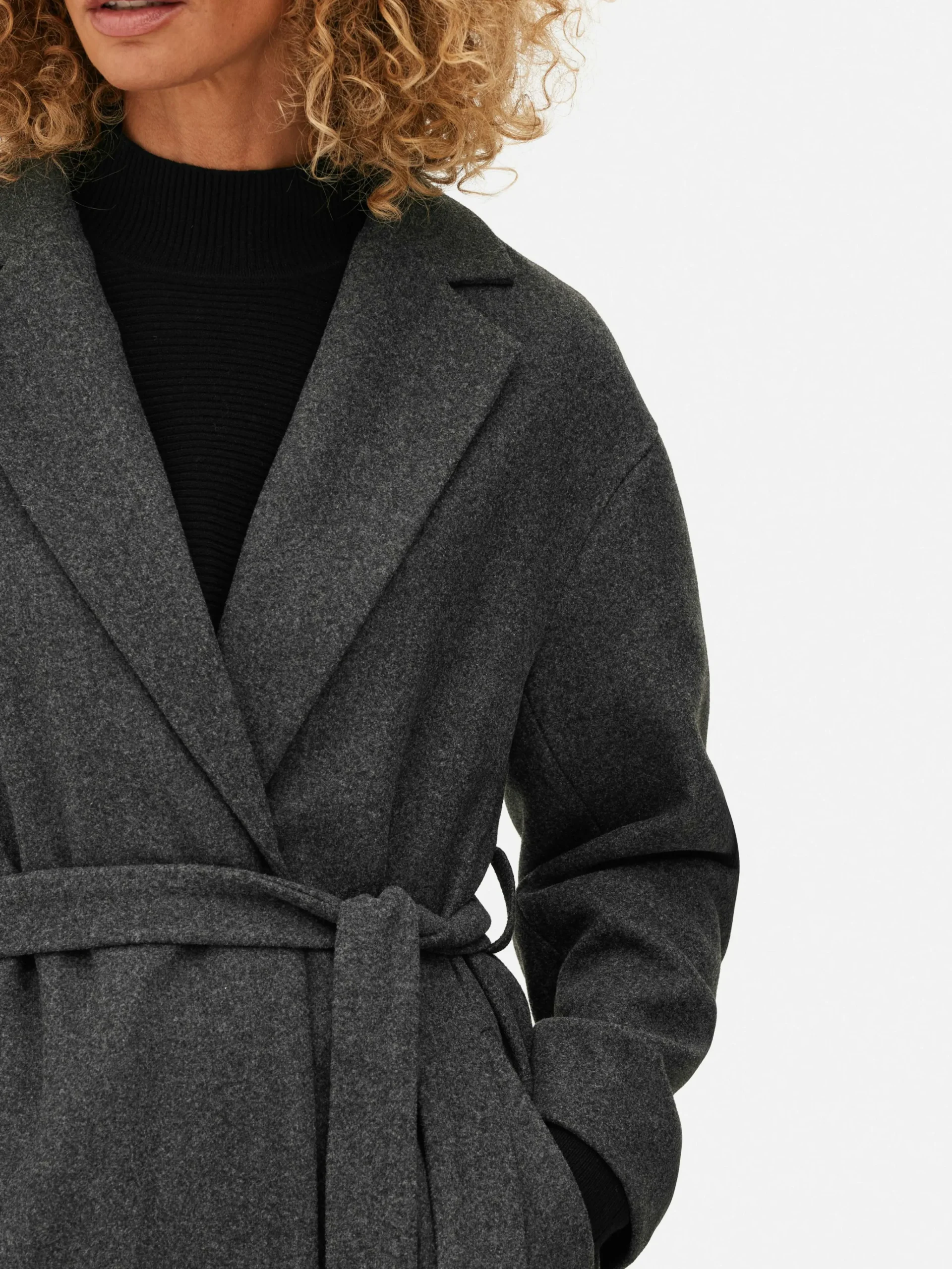 Belted Wrap Coat|Primark Online
