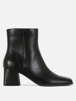 Block Heel Ankle Boots|Primark Discount