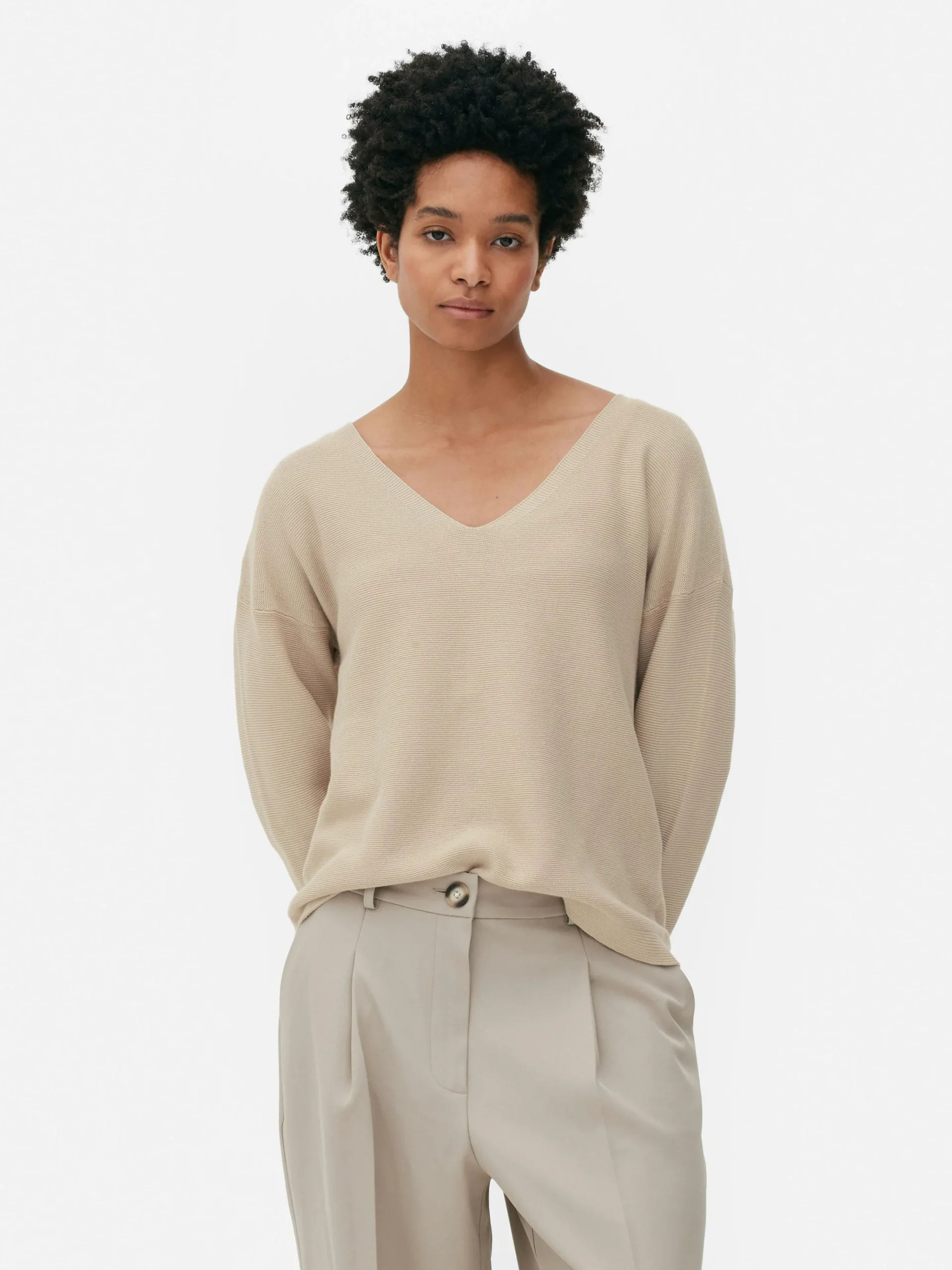 Boat Neck Long Sleeve Sweater|Primark Online