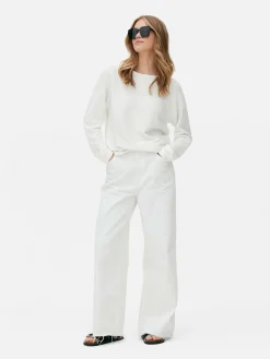 Boat Neck Long Sleeve Sweater|Primark Discount