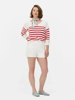 Boat Neck Long Sleeve Sweater|Primark Hot