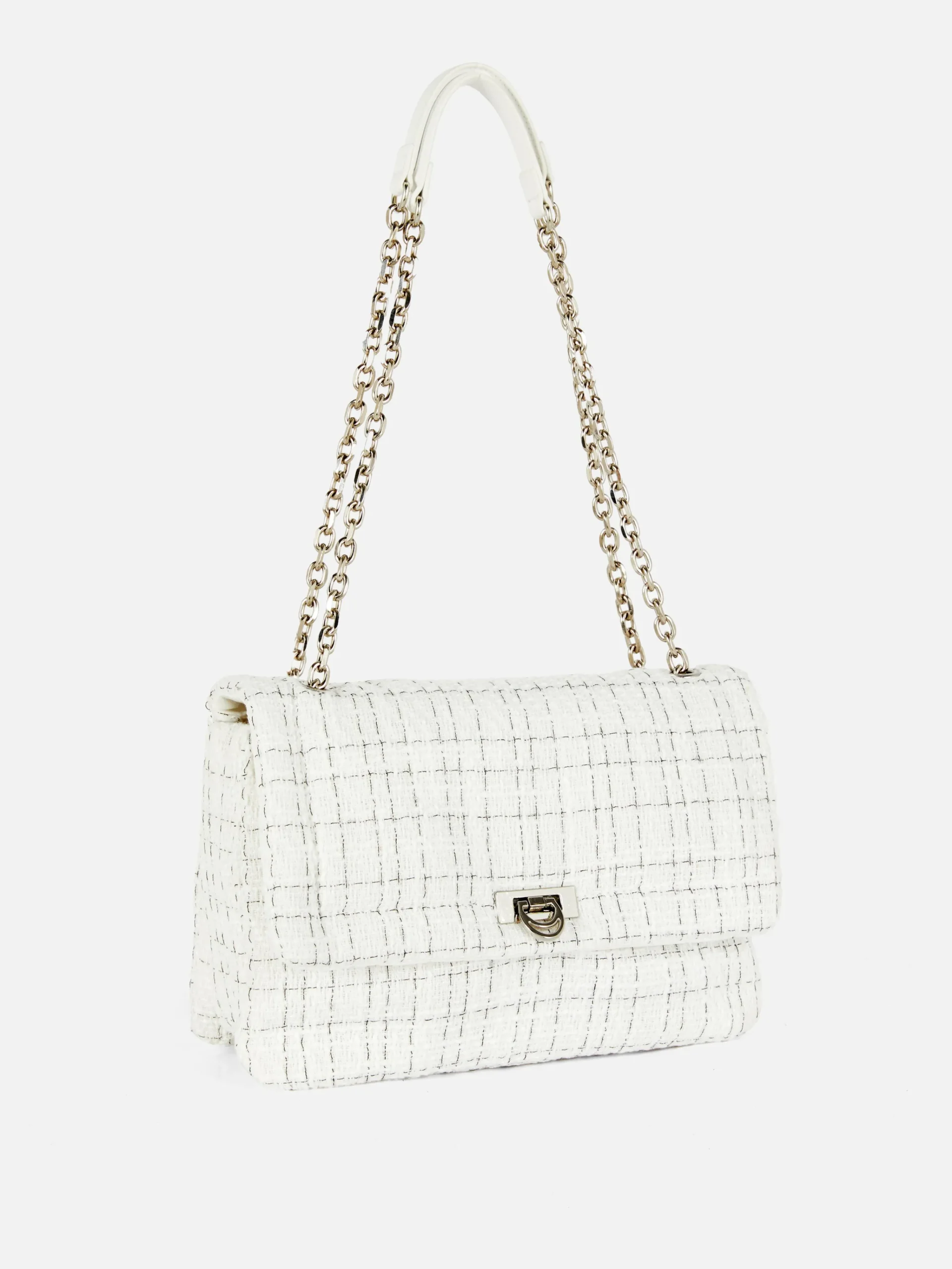 Bouclé Flap Front Crossbody Bag|Primark Clearance