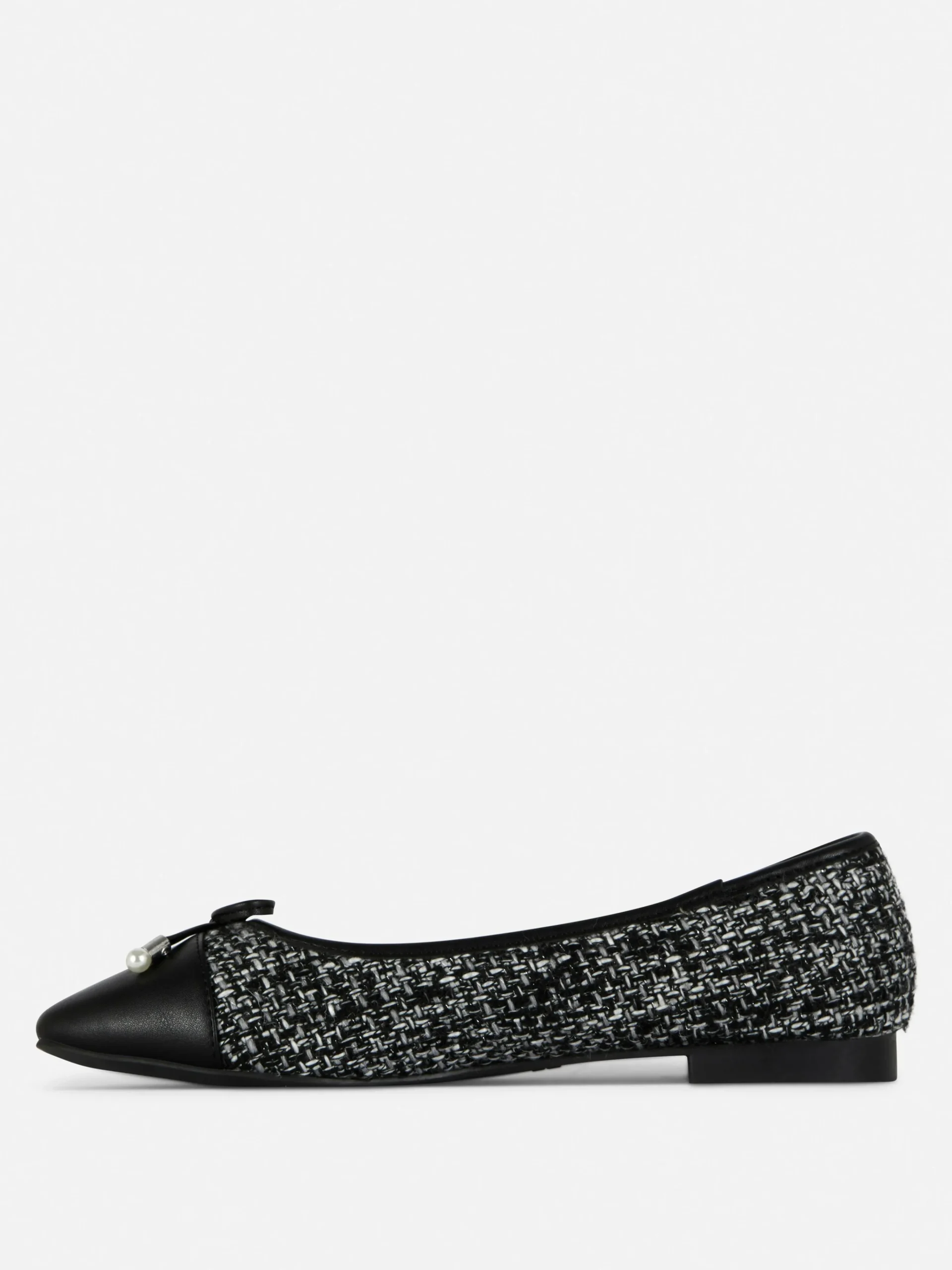 Boucle Contrast Toe Cap Ballet Flats|Primark Sale