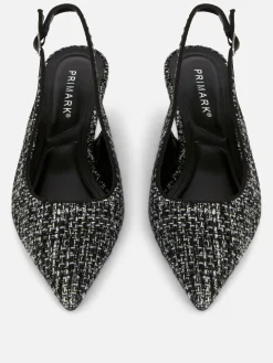 Boucle Slingback Kitten Heels|Primark Sale