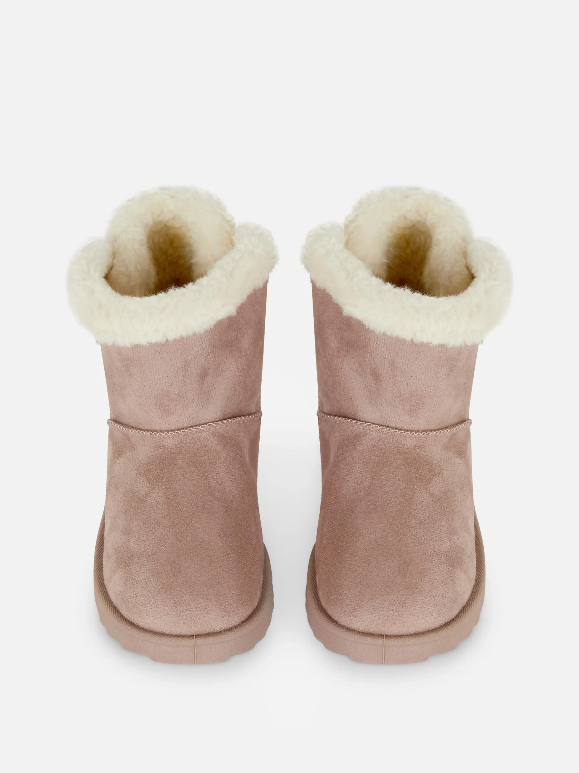 Bow Back Plush Lined Boots|Primark