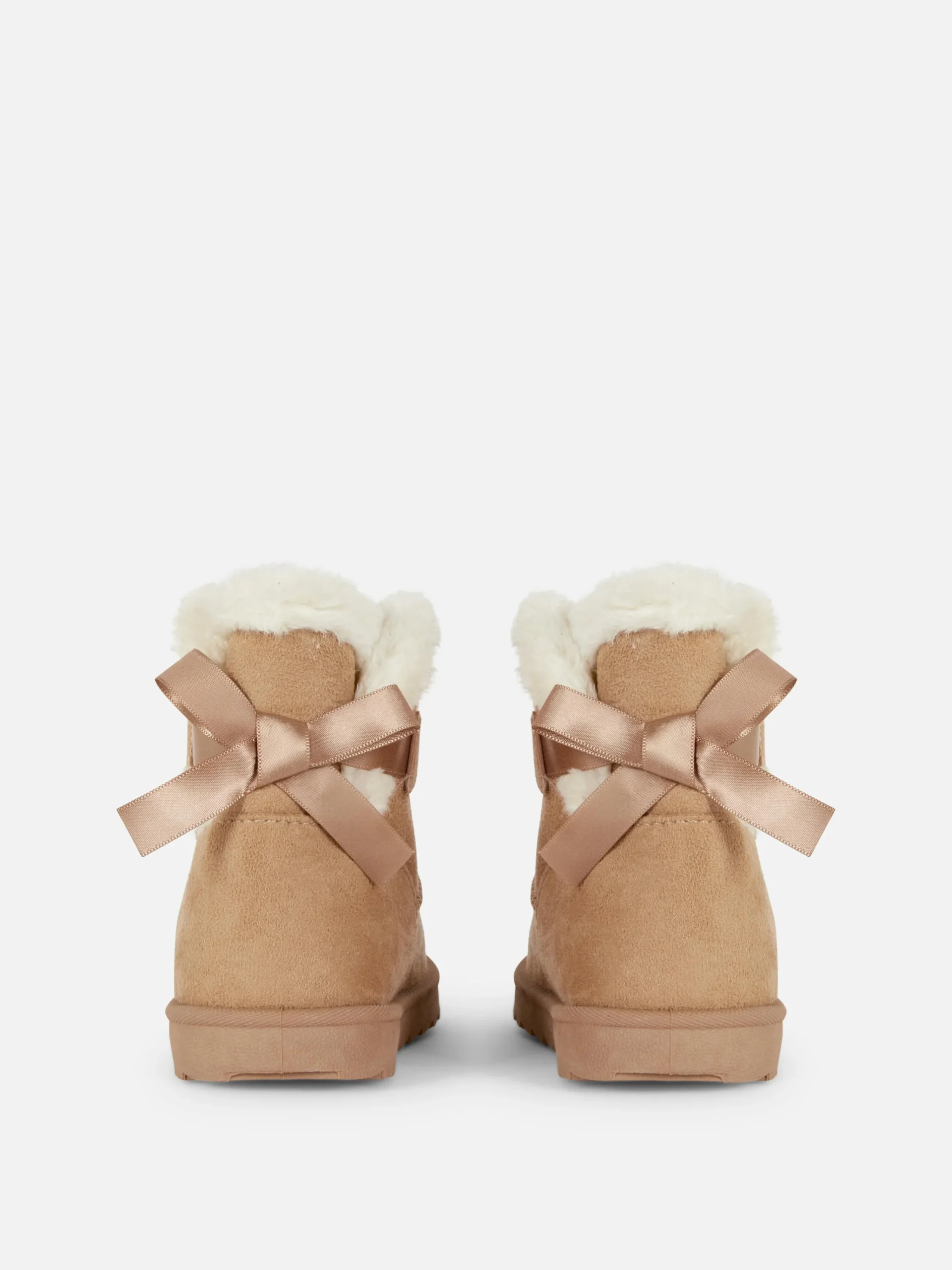 Bow Faux Fur Boots|Primark Clearance
