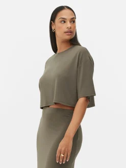 Boxy Cropped T-Shirt|Primark Sale