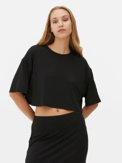 Boxy Cropped T-Shirt|Primark Outlet