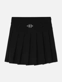 Buckle Belt Pleated Skirt|Primark New
