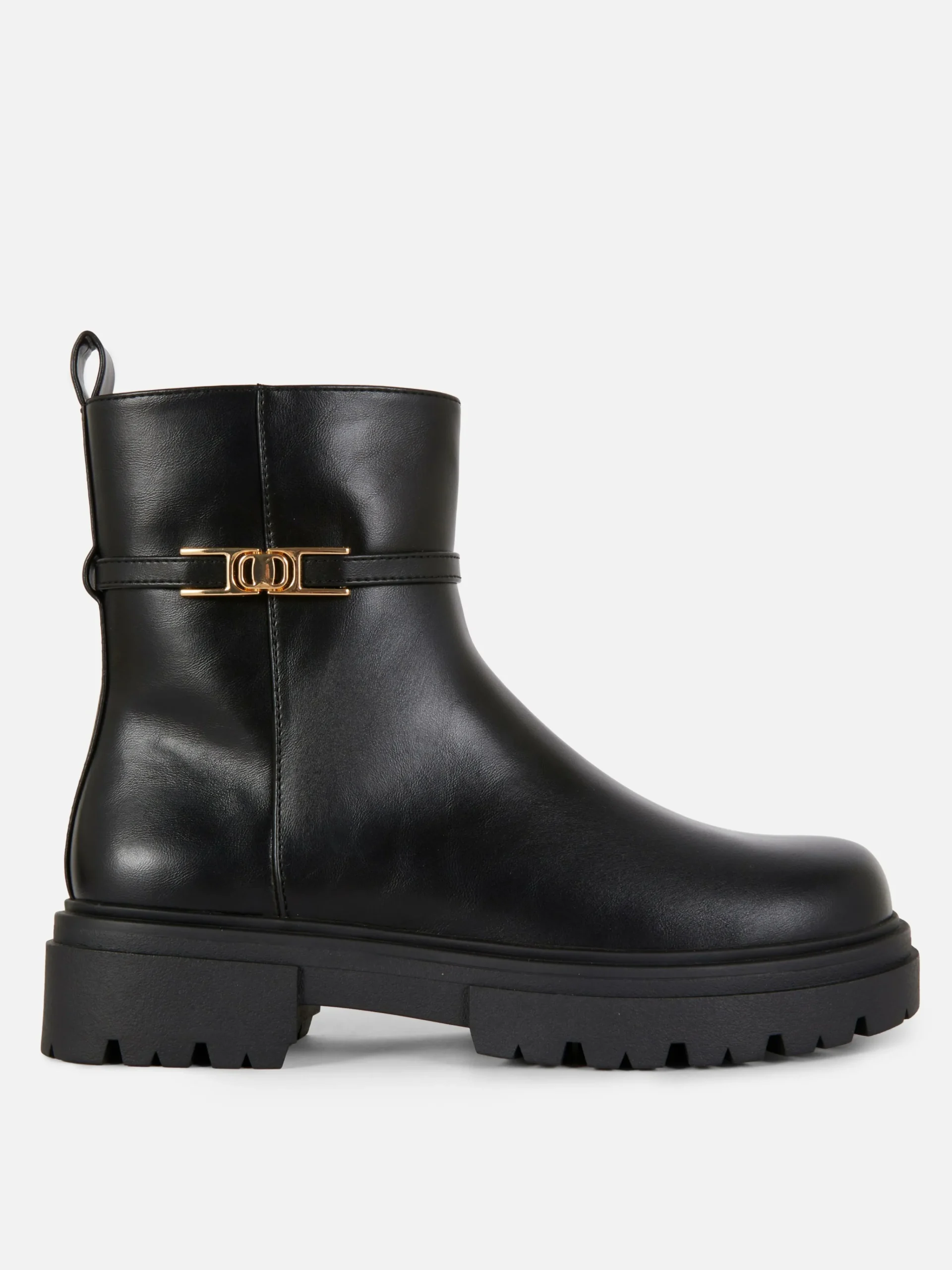 Buckle Detail Ankle Boots|Primark New
