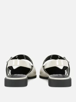 Buckle Slingback Ballerina Flats|Primark New