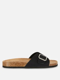 Buckle Strap Footbed Sandals|Primark New