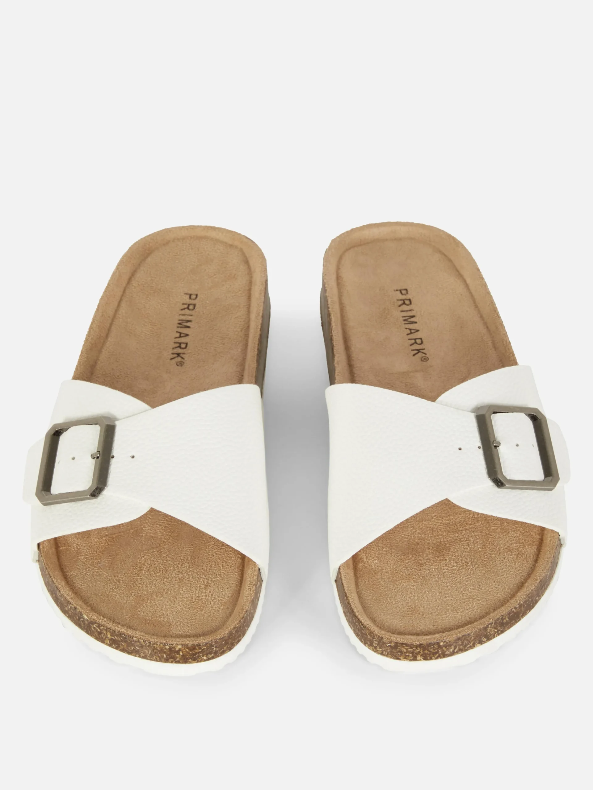 Buckle Strap Footbed Sandals|Primark New