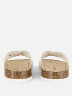 Buckle Strap Footbed Sandals|Primark New