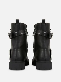 Buckled Biker Boots|Primark Outlet