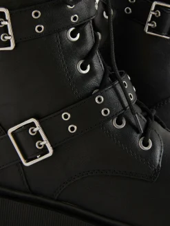 Buckled Biker Boots|Primark Outlet
