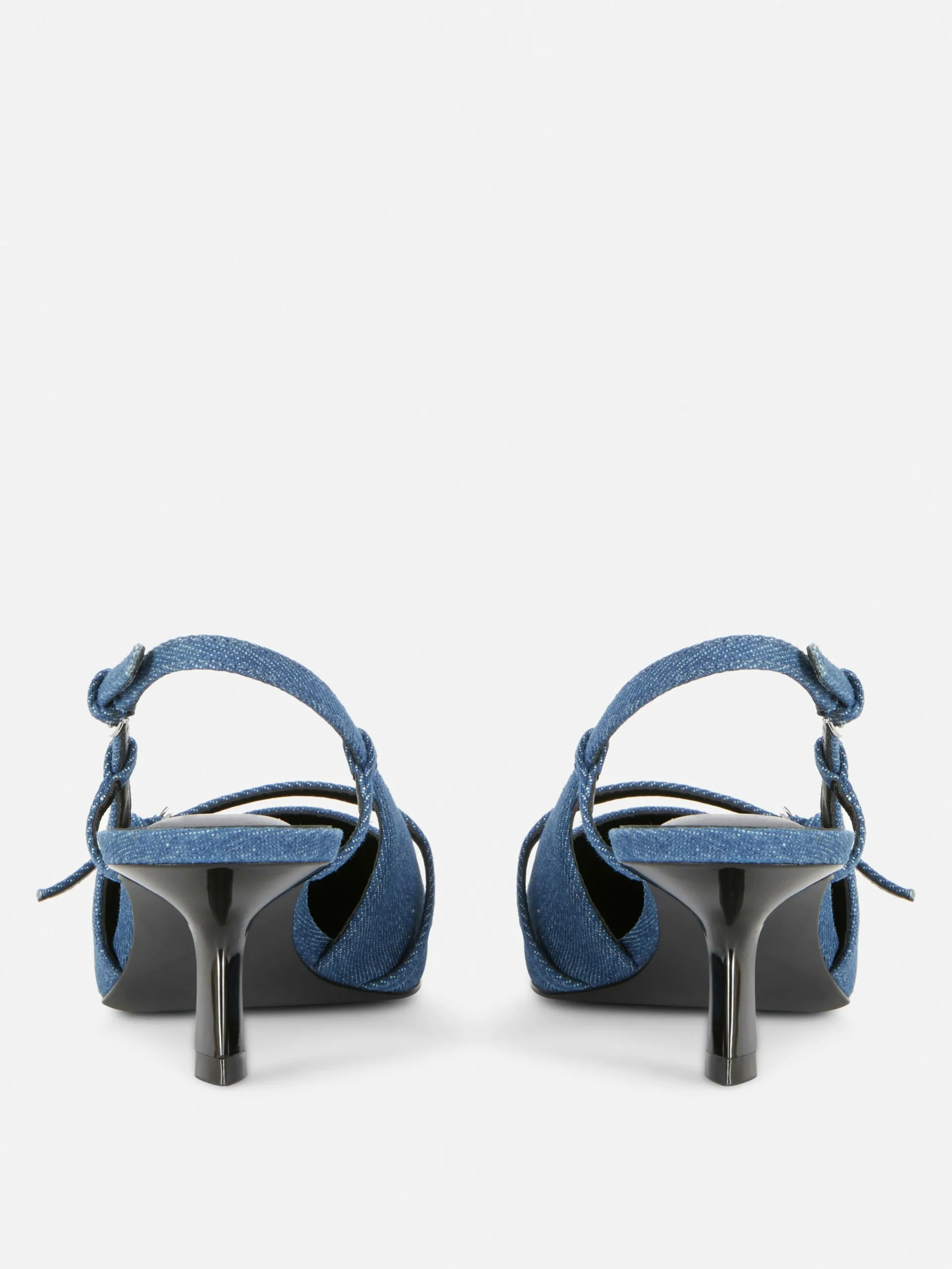 Buckled Denim Kitten Heels|Primark Best