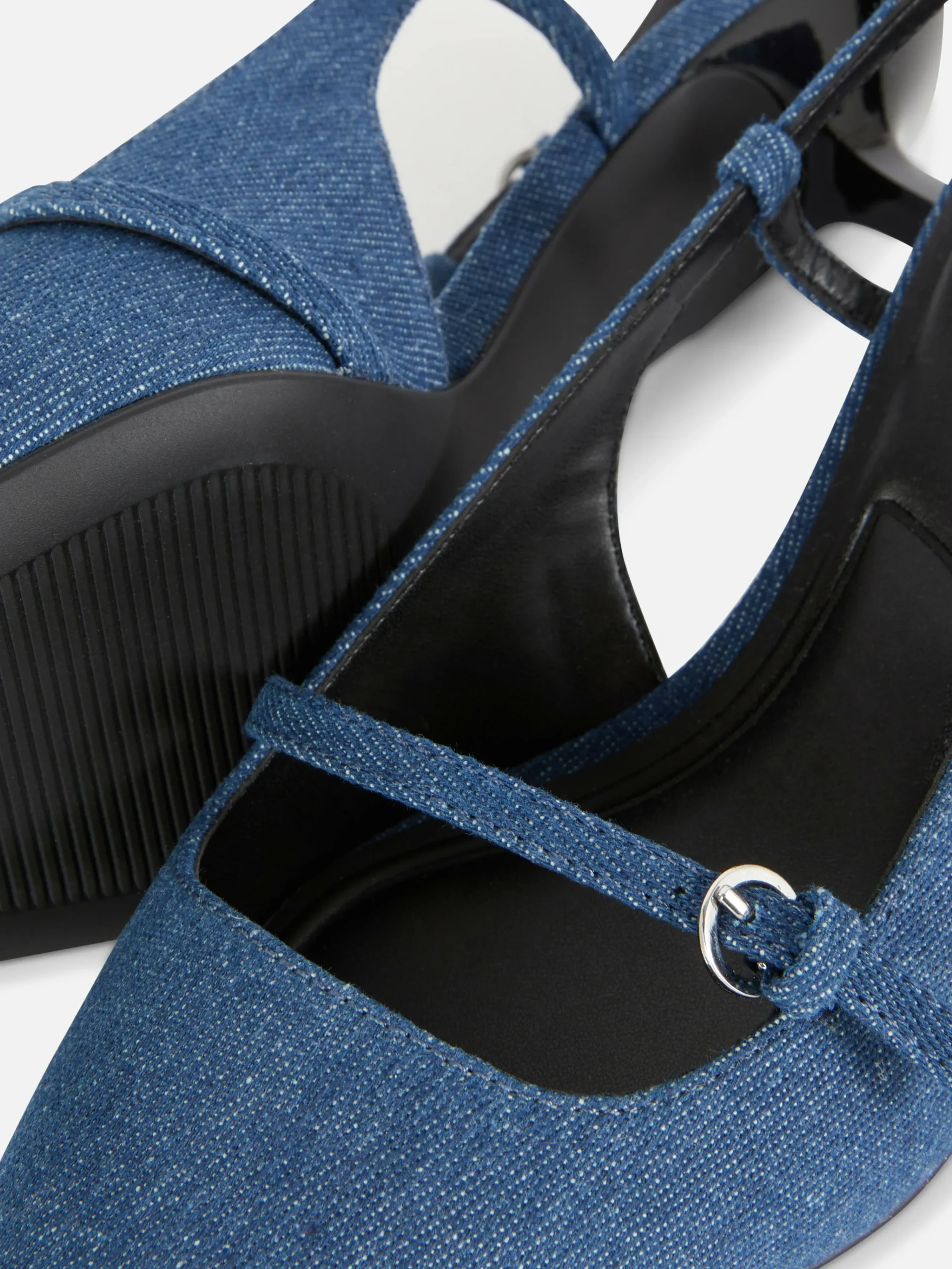Buckled Denim Kitten Heels|Primark Best