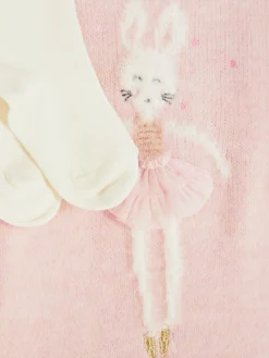 Bunny Sweater Dress And Tights Set|Primark Hot