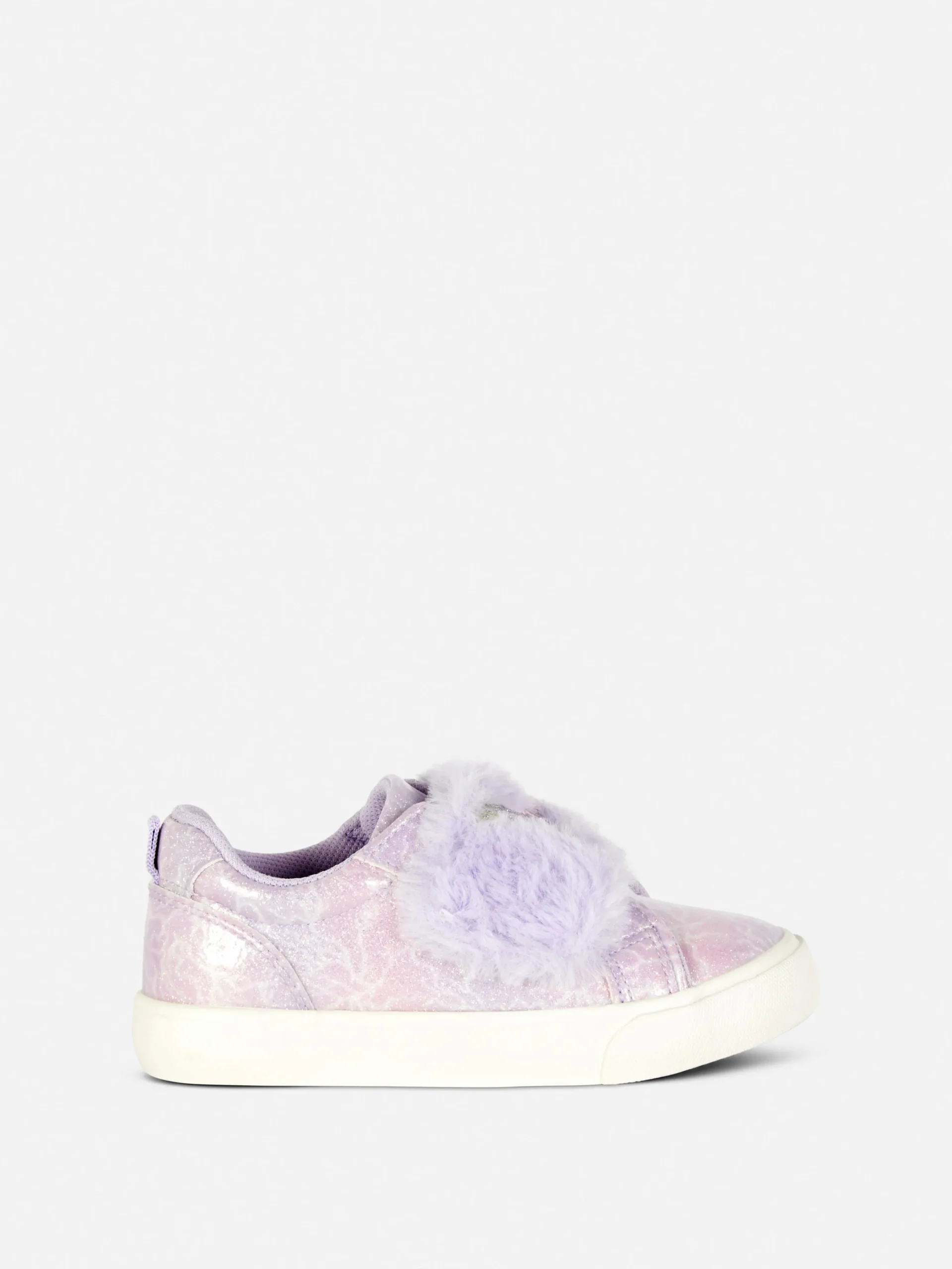 Butterfly Glitter Faux Fur Trim Sneakers|Primark Sale