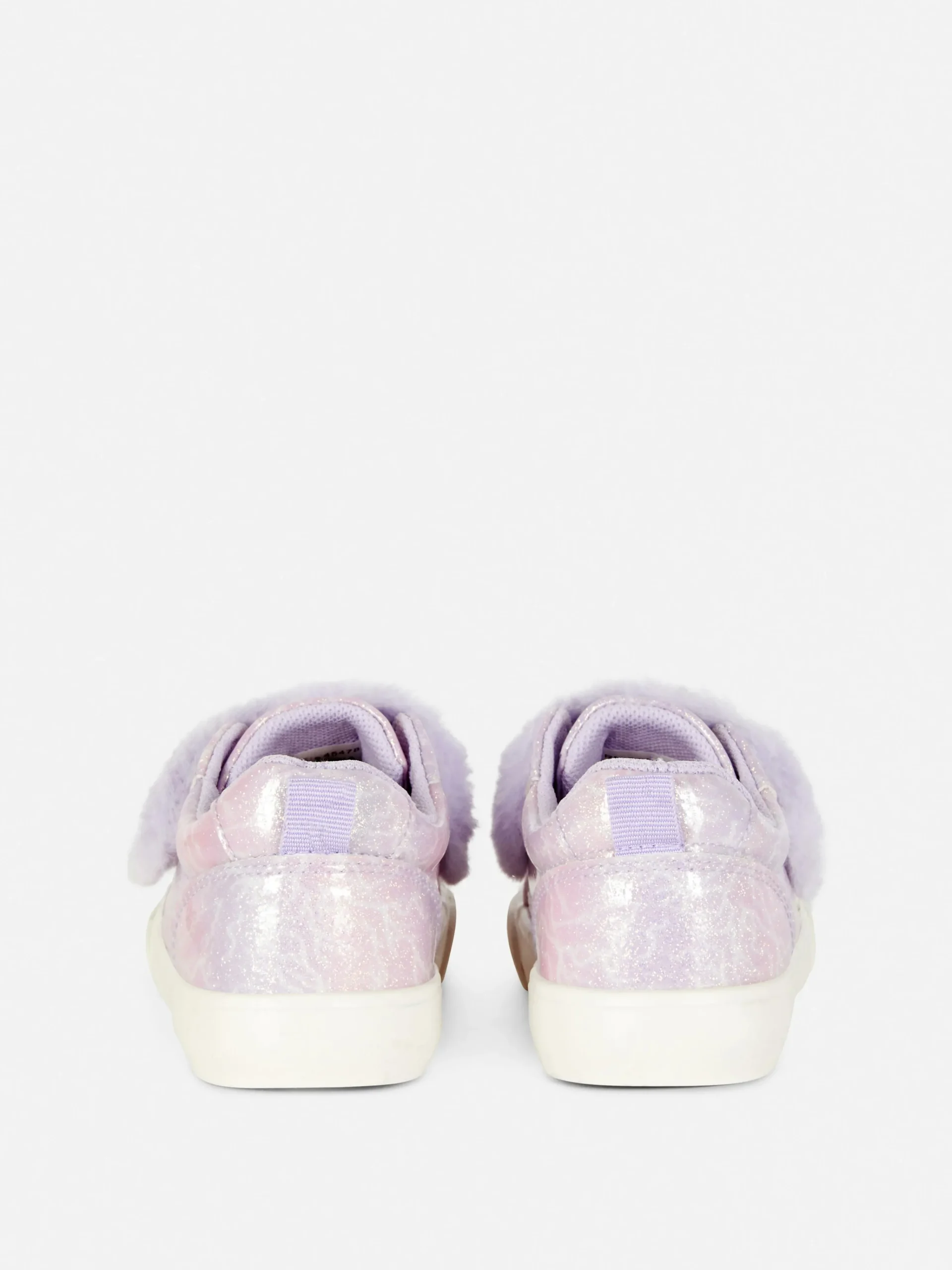 Butterfly Glitter Faux Fur Trim Sneakers|Primark Sale