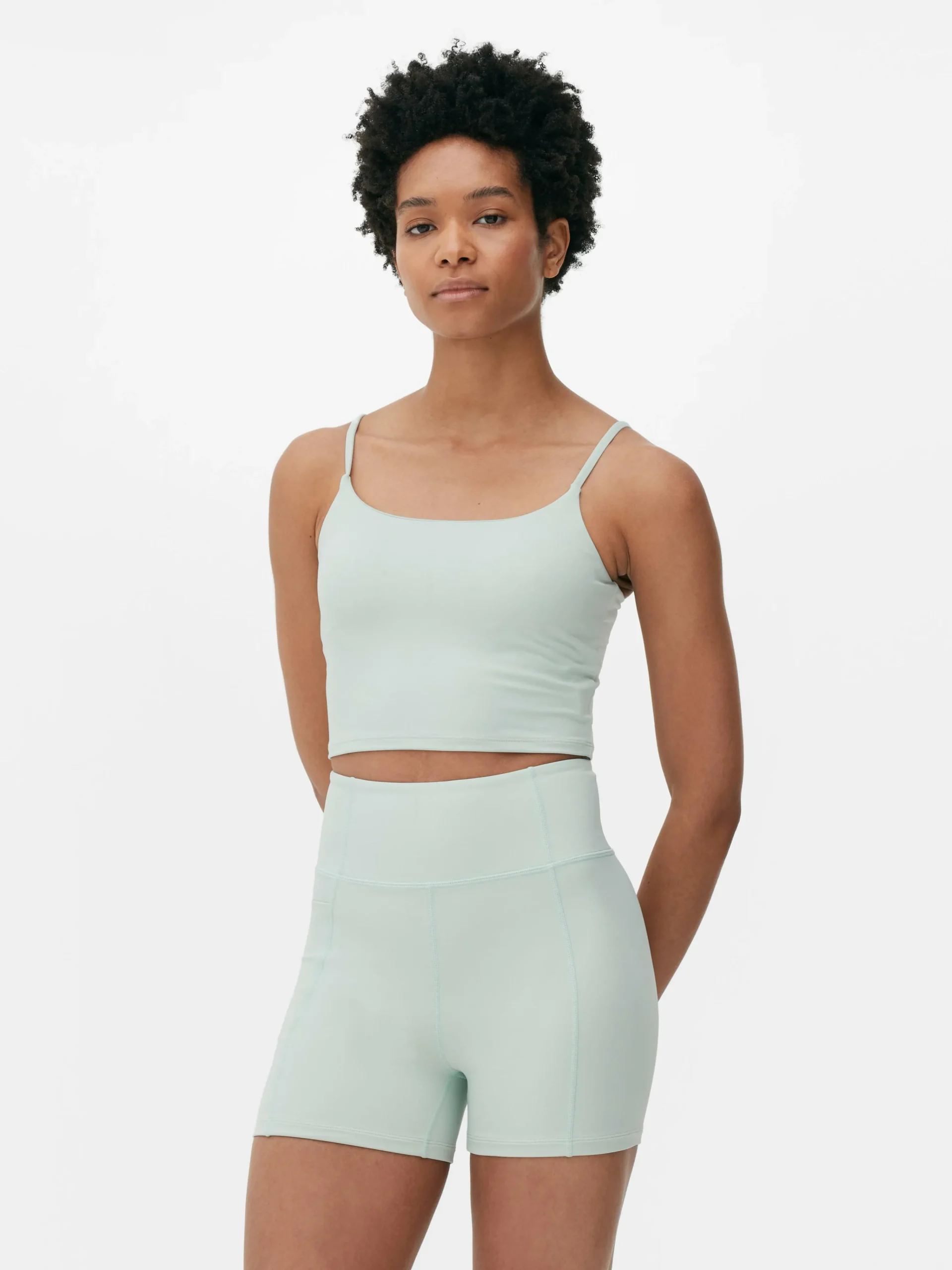 Buttery Soft Cropped Gym Cami|Primark Clearance