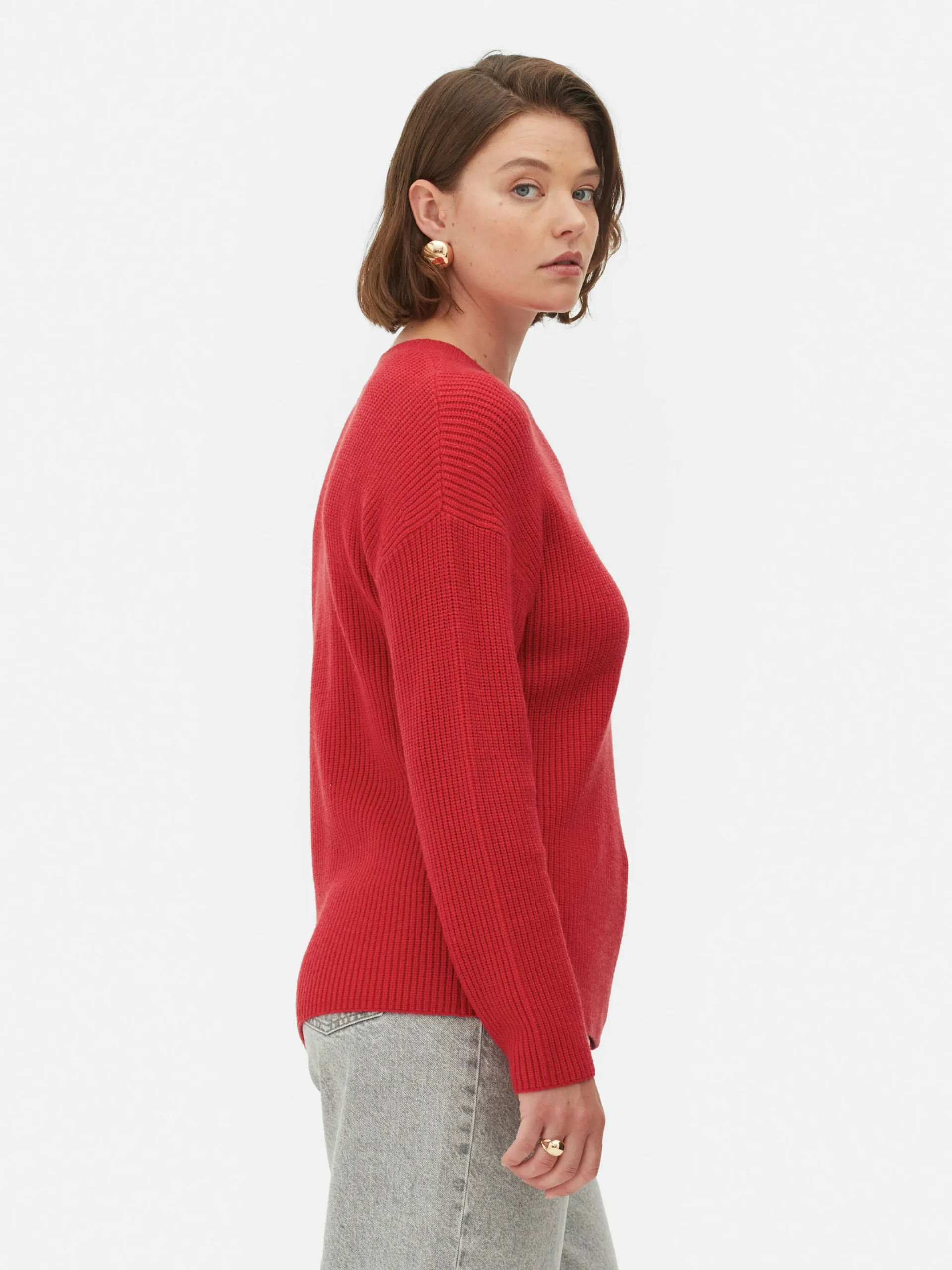 Button Detail Sweater|Primark