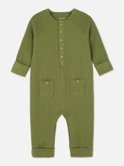 Buttoned Waffle Romper|Primark Best