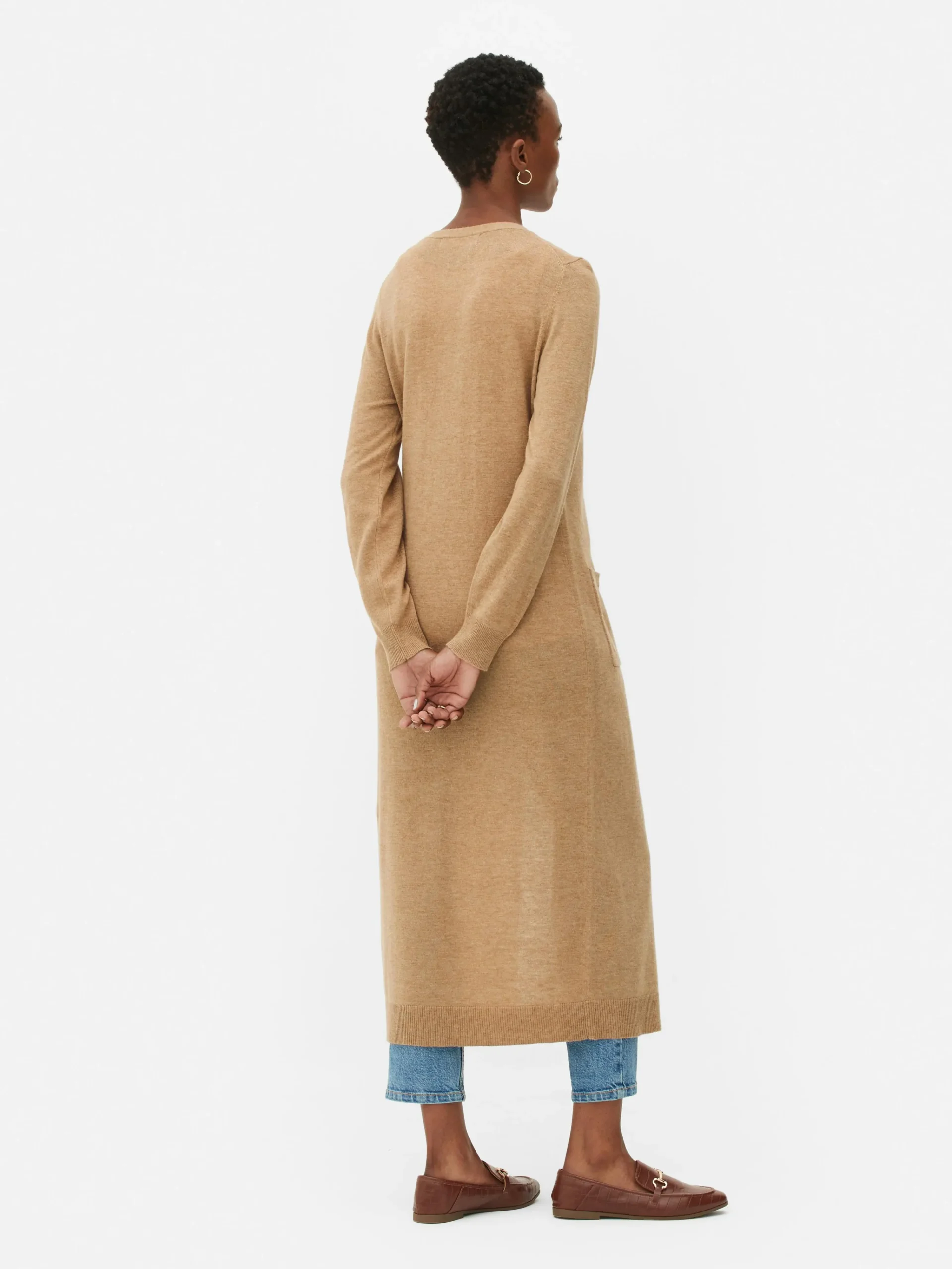 Button-Up Maxi Cardigan|Primark Hot