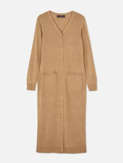 Button-Up Maxi Cardigan|Primark Hot