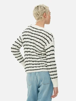 Cable Knit Striped Sweater|Primark