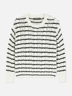 Cable Knit Striped Sweater|Primark