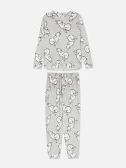 Casper Velour Long Pajamas|Primark
