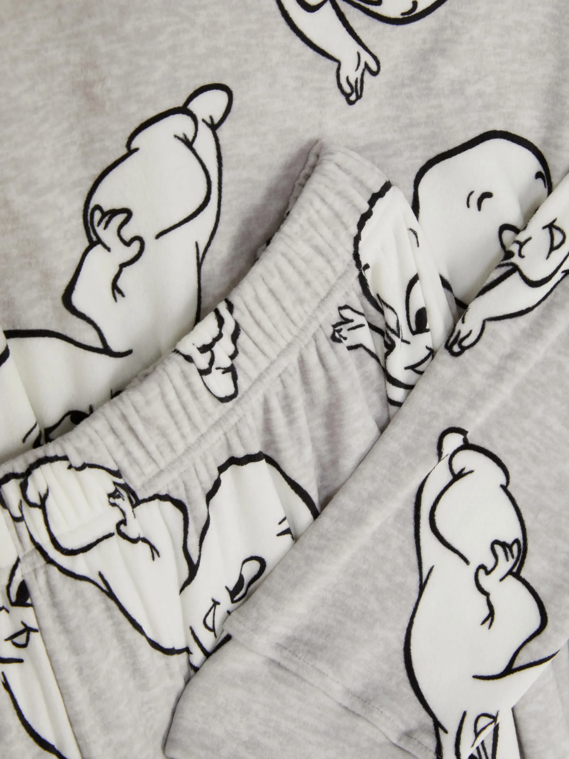 Casper Velour Long Pajamas|Primark