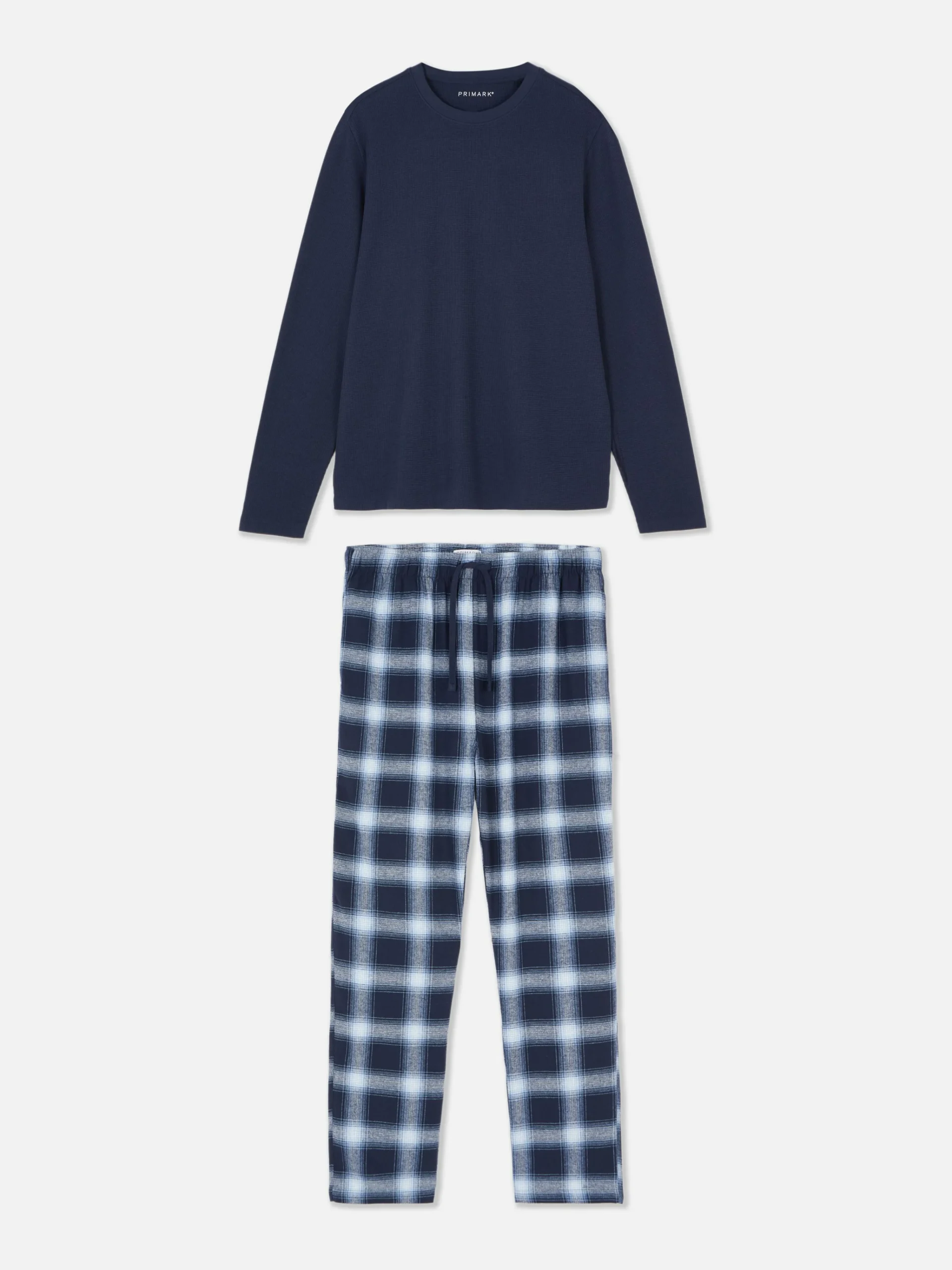 Check Brushed Cotton Pajamas|Primark Online