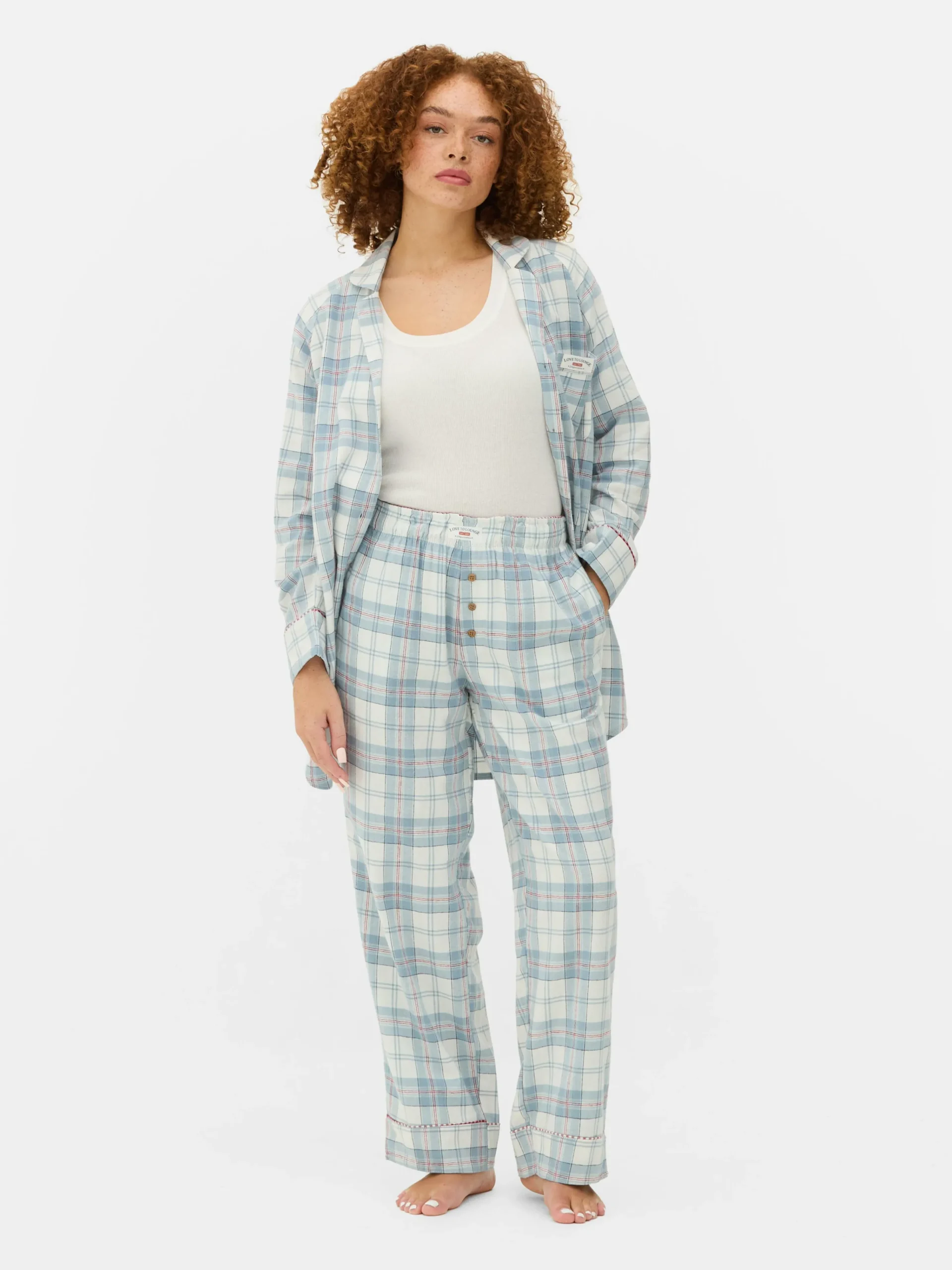 Check Flannel Pajama Bottoms|Primark Best