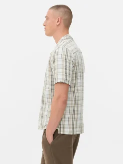 Check Textured Short Sleeve Shirt|Primark Best