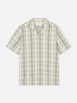 Check Textured Short Sleeve Shirt|Primark Best