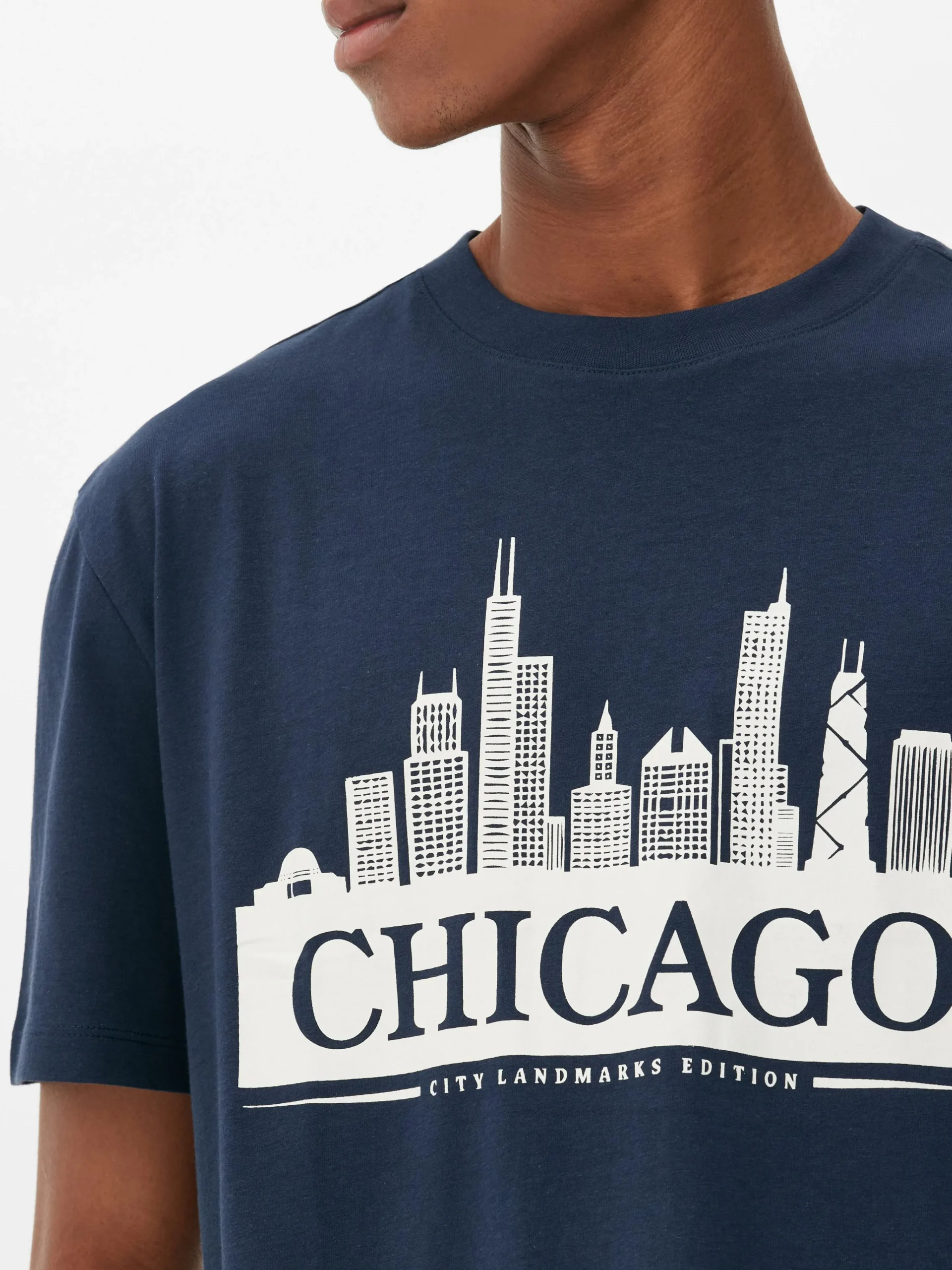 Chicago Skyline T-Shirt|Primark Sale